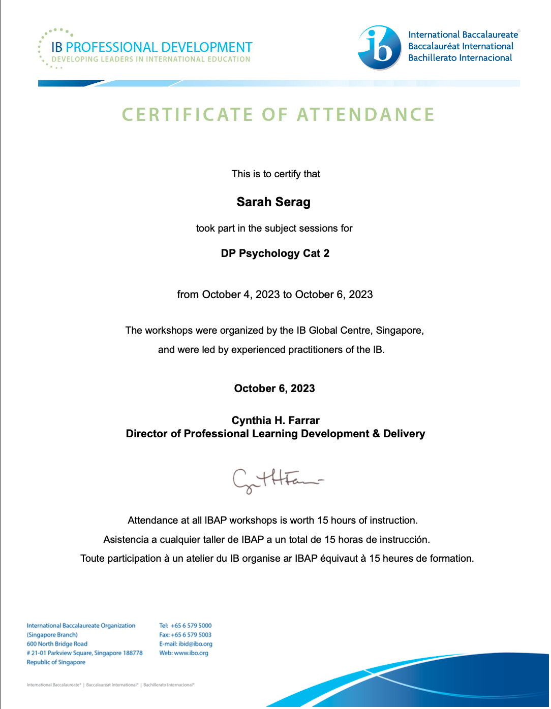 IB DP Psychology — Cat. 2